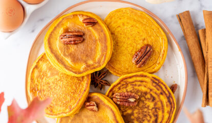 Chai Spiced Pumpkin Pancakes