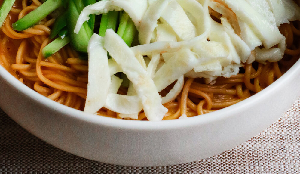 Photo of Sesame Peanut Butter Noodles with Egg Whites