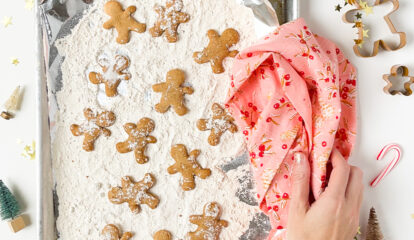 Snow Kissed Gingerbread Cookies