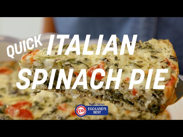 Quick Italian Spinach Pie