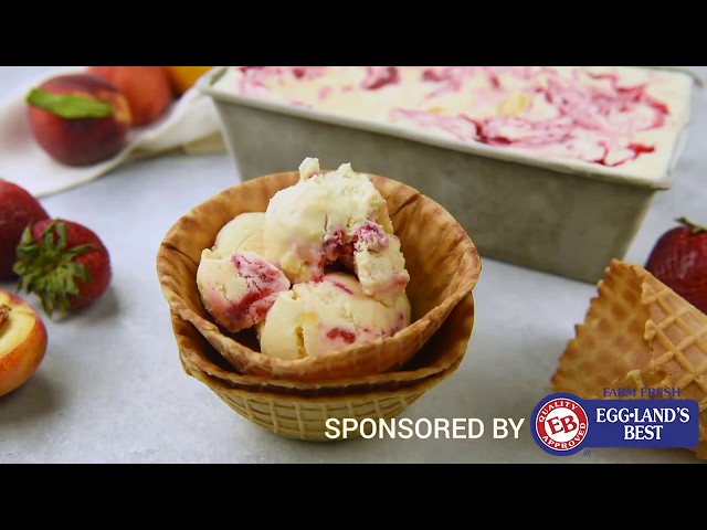 Strawberry Peach Ice Cream