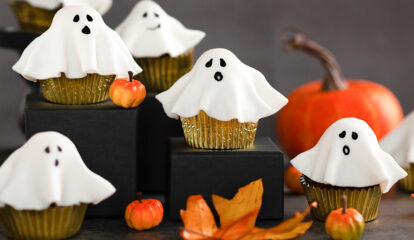 Ghostly Chocolate Cupcakes